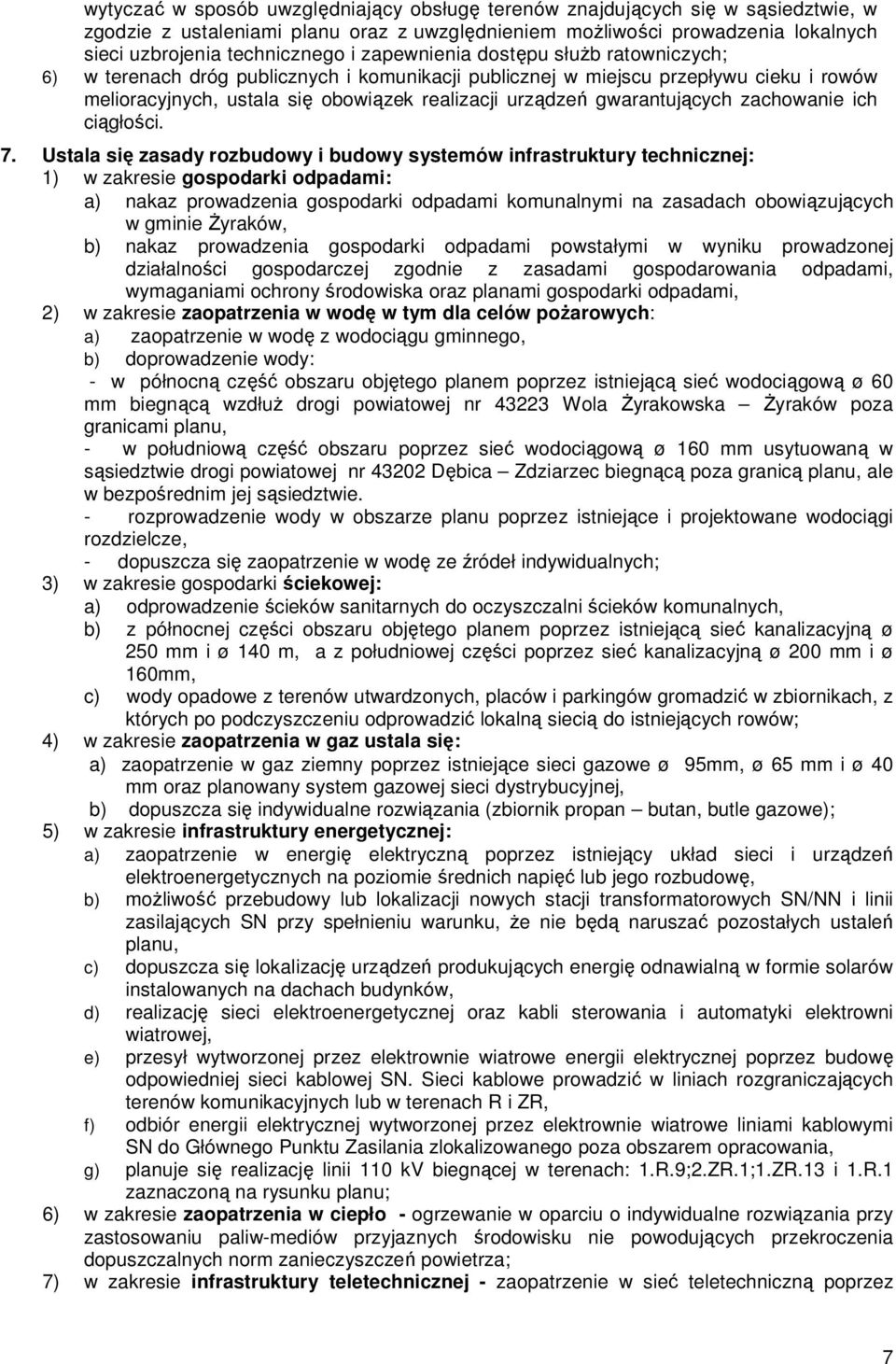 gwarantujących zachowanie ich ciągłości. 7.