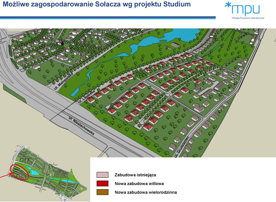 Zabudowa istniejąca Nowa