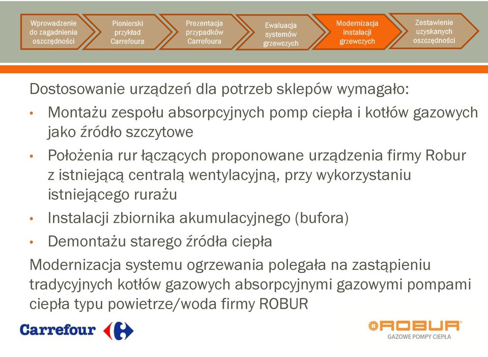 wykorzystaniu istniejącego rurażu Instalacji zbiornika akumulacyjnego (bufora) Demontażu starego źródła ciepła systemu