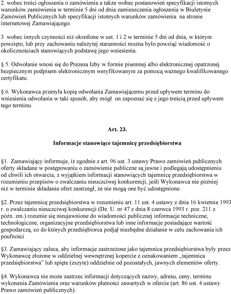 1 i 2 w terminie 5 