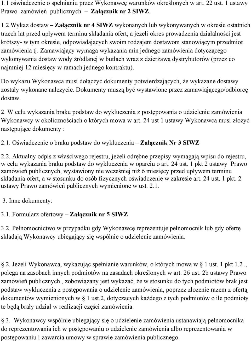 SIWZ. 1.2.