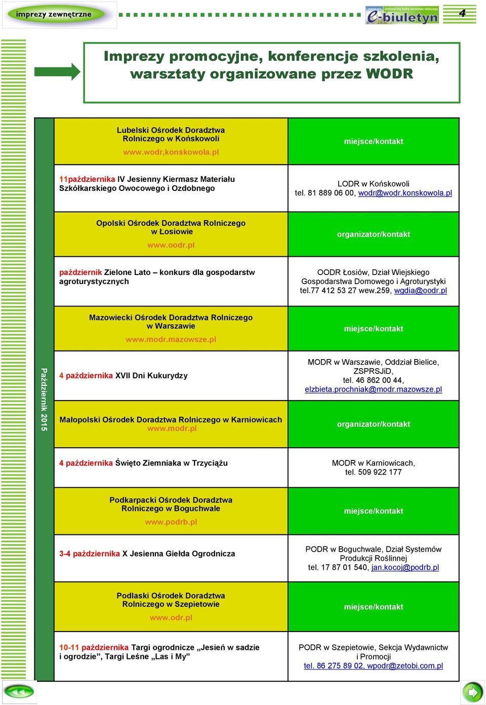 pl Opolski Ośrodek Doradztwa Rolniczego w Łosiowie www.oodr.