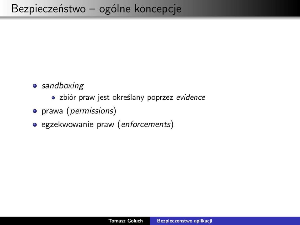 określany poprzez evidence prawa