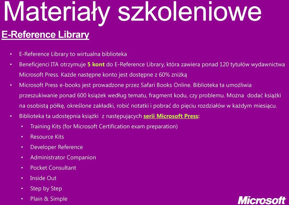 Biblioteka ta umożliwia przeszukiwanie ponad 600 książek według tematu, fragment kodu, czy problemu.