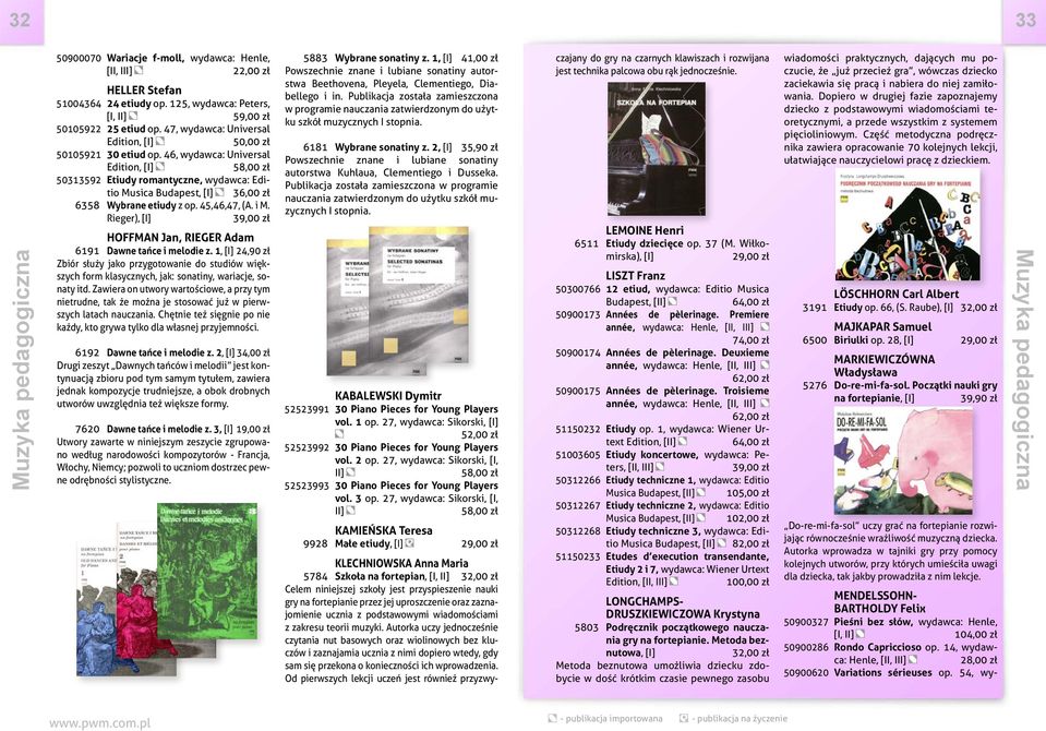 45,46,47, (A. i M. Rieger), 39,00 zł HOFFMAN Jan, RIEGER Adam 6191 Dawne tańce i melodie z.