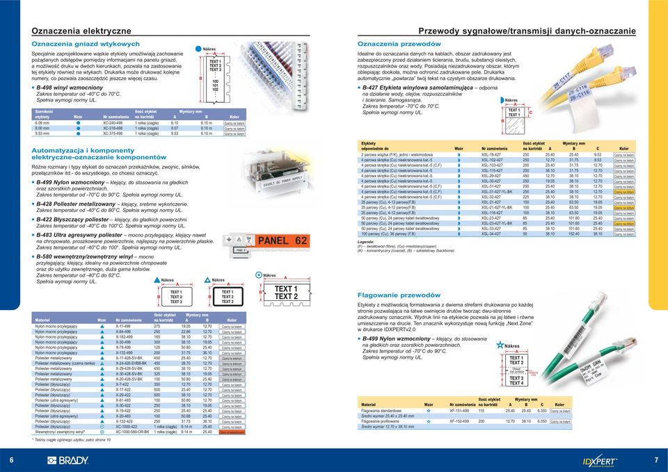 B-498 winyl wzmocniony Zakres temperatur od -40 C do 70 C.