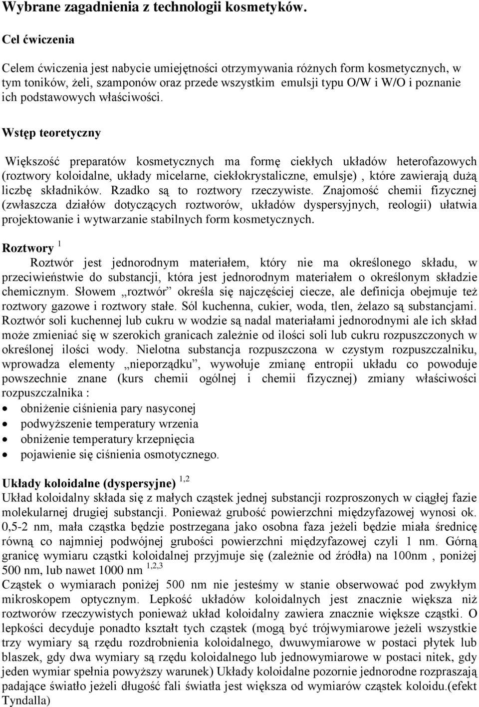 podstawowych właściwości.