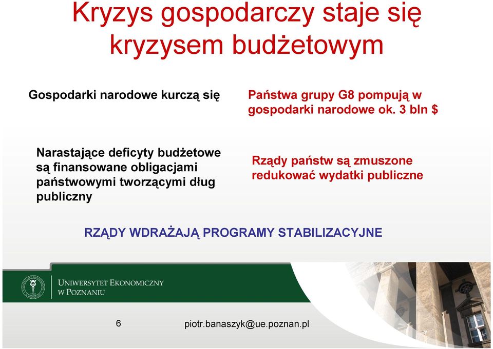 3 bln $ Narastające deficyty budżetowe są finansowane obligacjami państwowymi