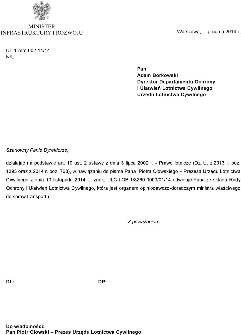 Dyrektorze, Cywilnego z dnia 13 listopada 2014 r.