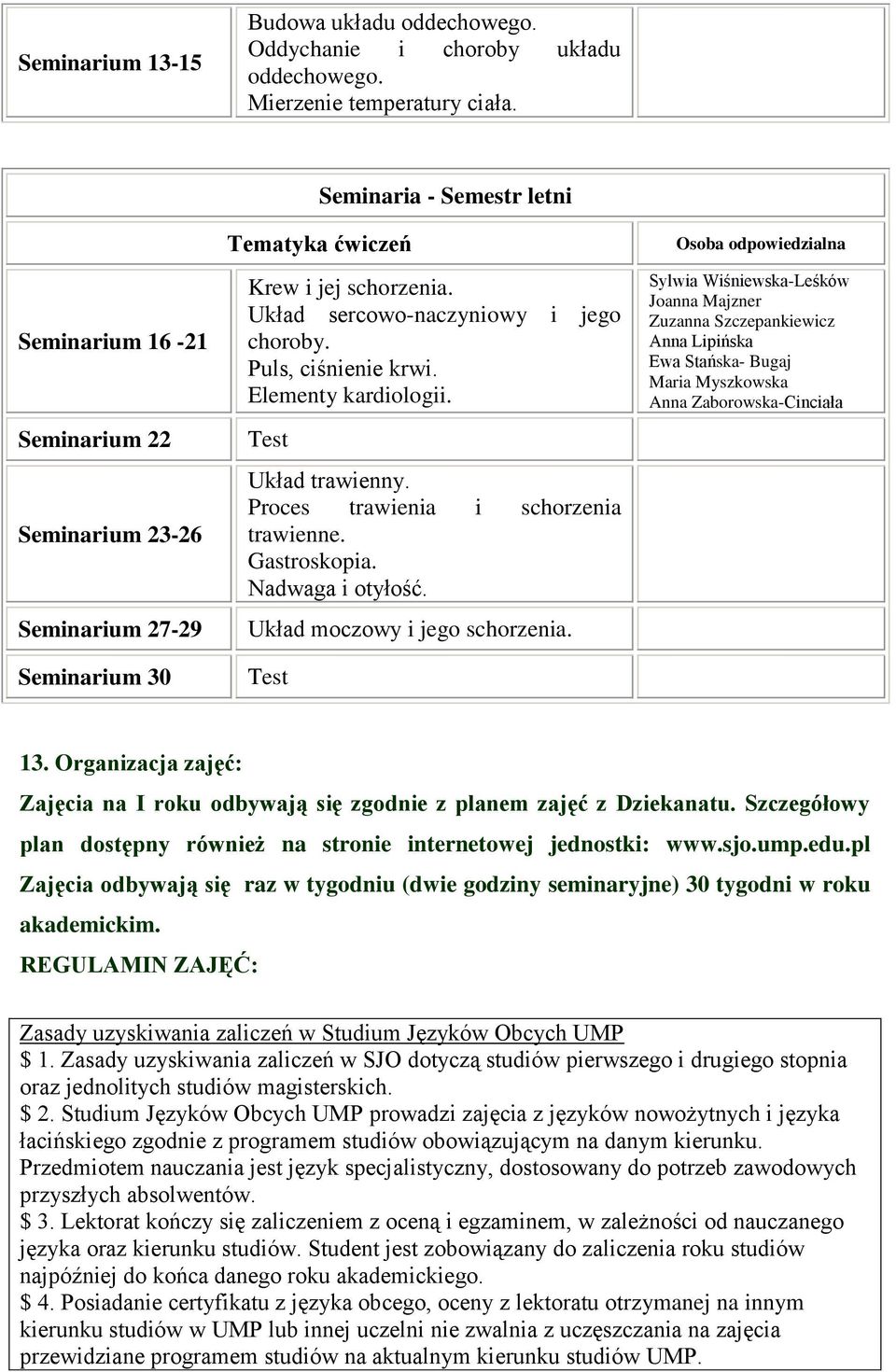 Elementy kardiologii. Test i jego Układ trawienny. Proces trawienia i schorzenia trawienne. Gastroskopia. Nadwaga i otyłość. Układ moczowy i jego schorzenia.