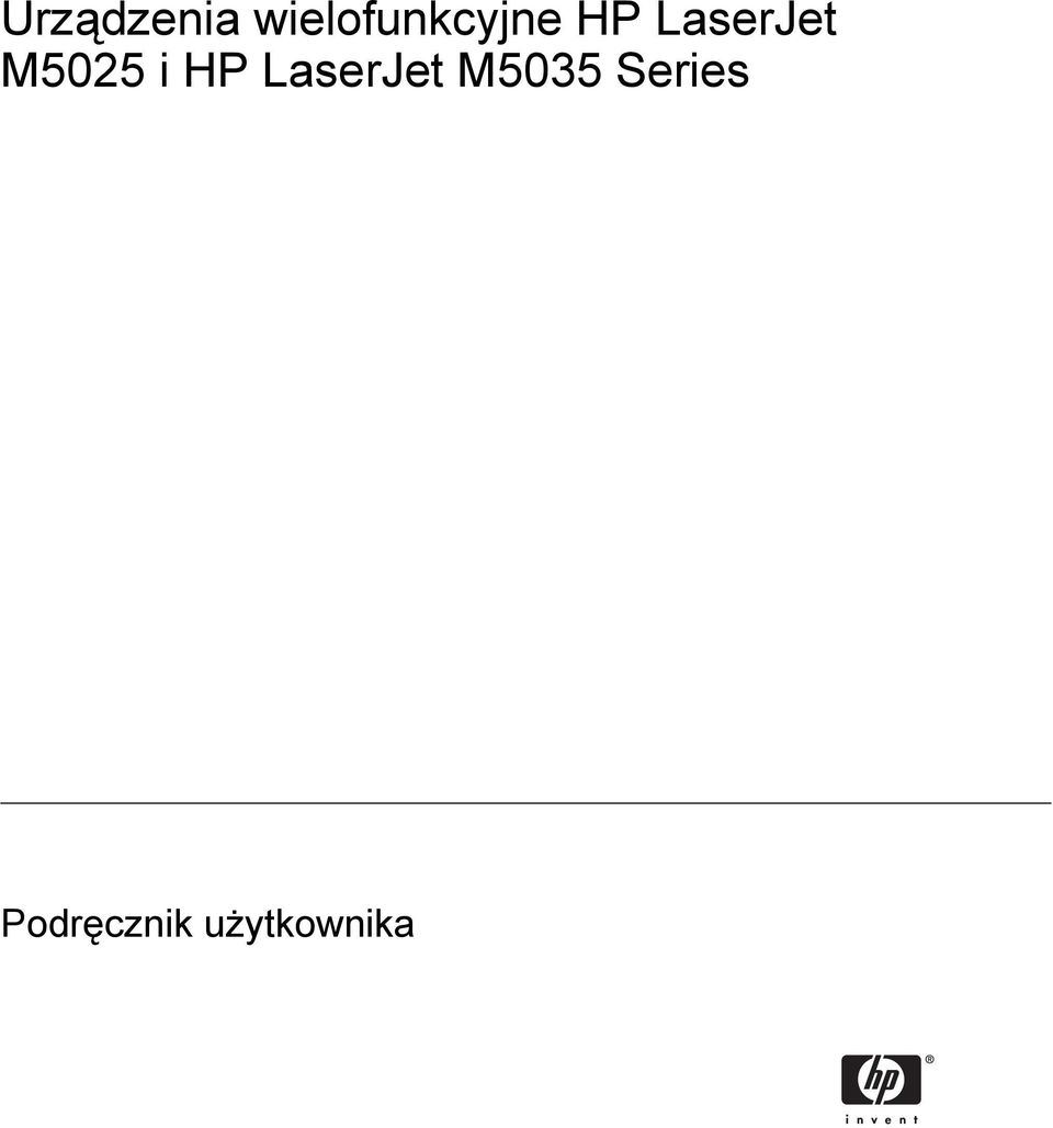 LaserJet M5025 i HP