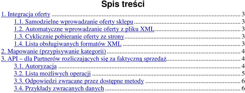 Lista obsługiwanych formatów XML... 3 2. Mapowanie (przypisywanie kategorii)... 4 3.