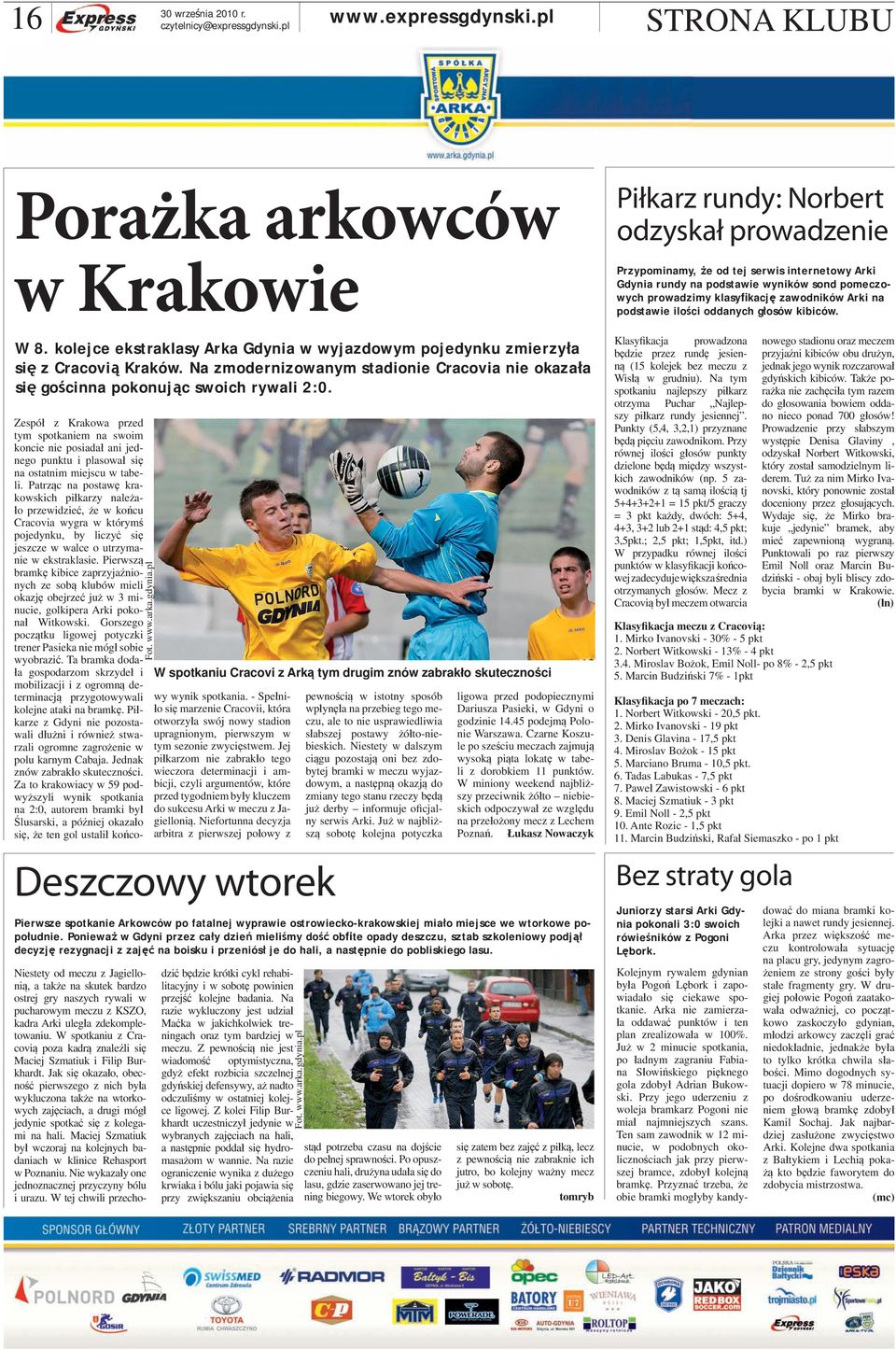 Zespół z Krakowa przed tym spotkaniem na swoim koncie nie posiadał ani jednego punktu i plasował się na ostatnim miejscu w tabeli.