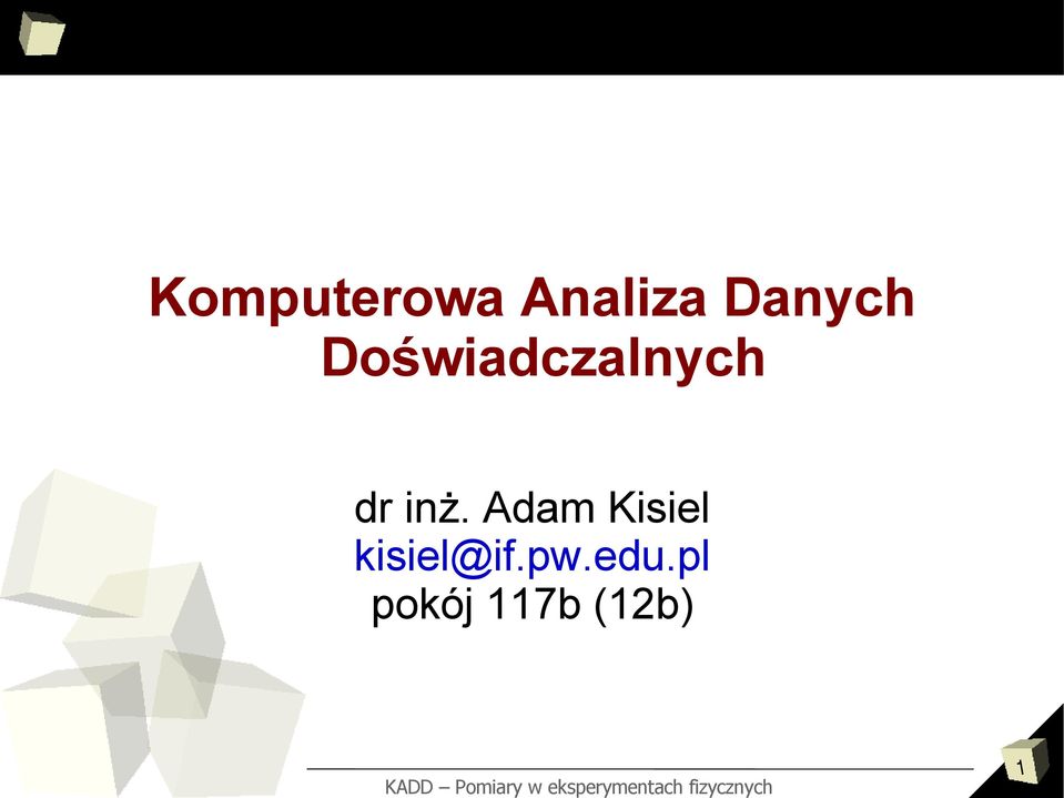 inż. Adam Kisiel