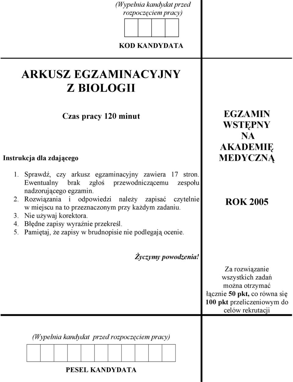 Rozwiązania i odpowiedzi należy zapisać czytelnie w miejscu na to przeznaczonym przy każdym zadaniu. 3. Nie używaj korektora. 4. Błędne zapisy wyraźnie przekreśl. 5.