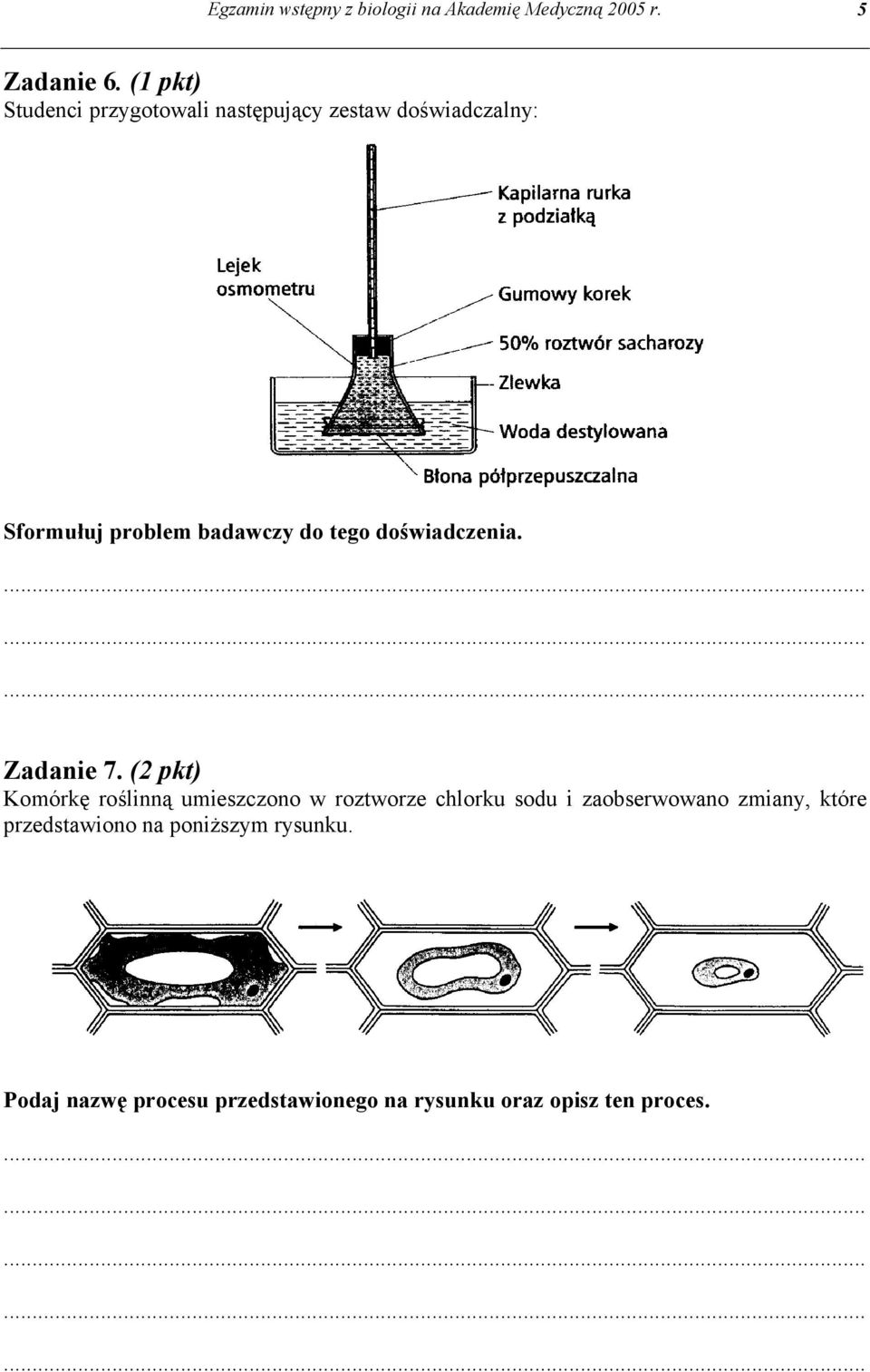 tego doświadczenia. Zadanie 7.