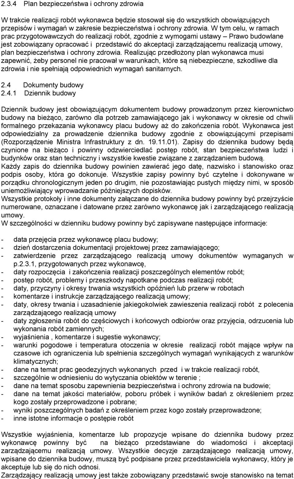 bezpieczeństwa i ochrony zdrowia.