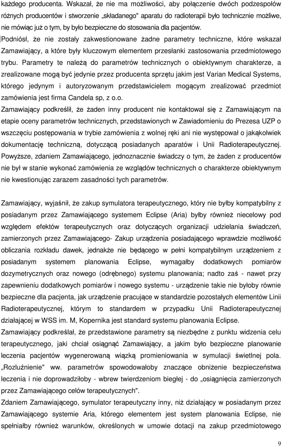 do stosowania dla pacjentów.
