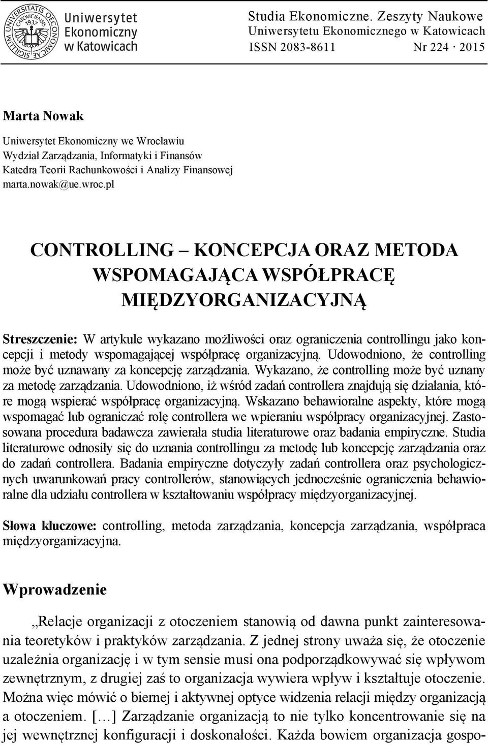 Analizy Finansowej marta.nowak@ue.wroc.