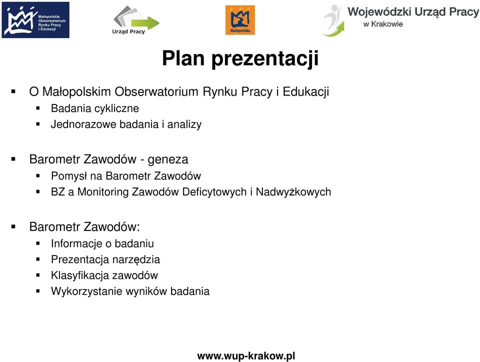 Barometr Zawodów BZ a Monitoring Zawodów Deficytowych i Nadwyżkowych Barometr