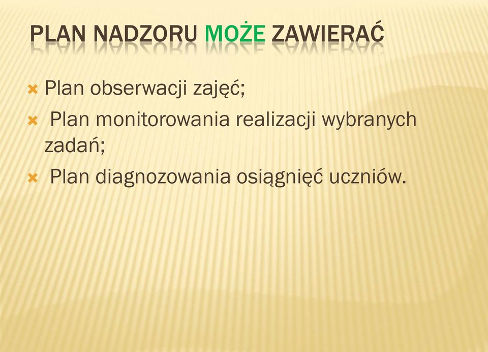 monitorowania realizacji