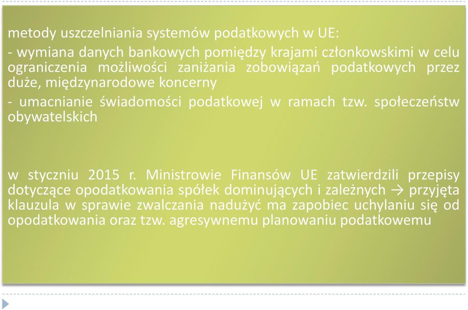 społeczeństw obywatelskich w styczniu 2015 r.