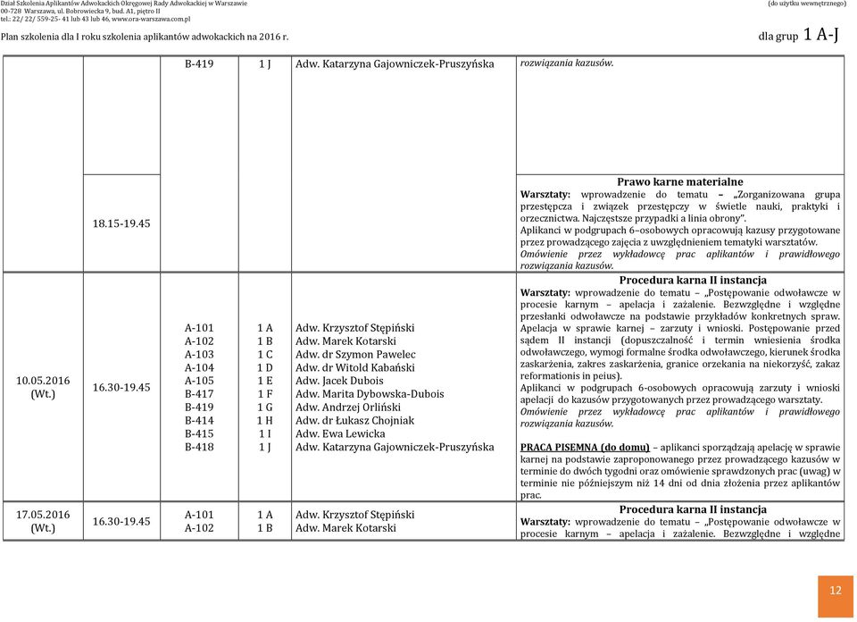 Najczęstsze przypadki a linia obrony. Procedura karna II instancja Warsztaty: wprowadzenie do tematu Postępowanie odwoławcze w procesie karnym apelacja i zażalenie.
