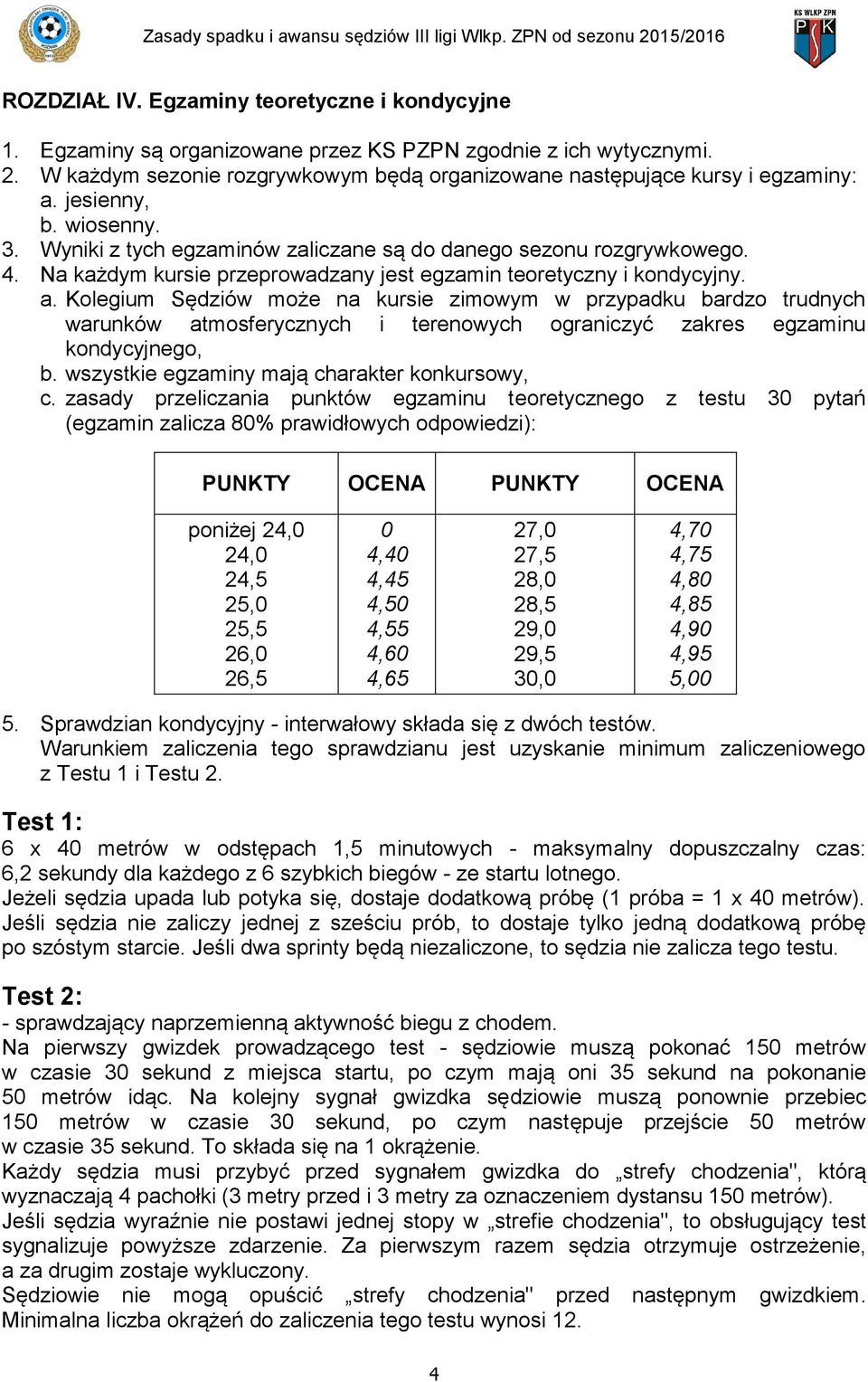 Kolegium Sędziów może na kursie zimowym w przypadku bardzo trudnych warunków atmosferycznych i terenowych ograniczyć zakres egzaminu kondycyjnego, b. wszystkie egzaminy mają charakter konkursowy, c.