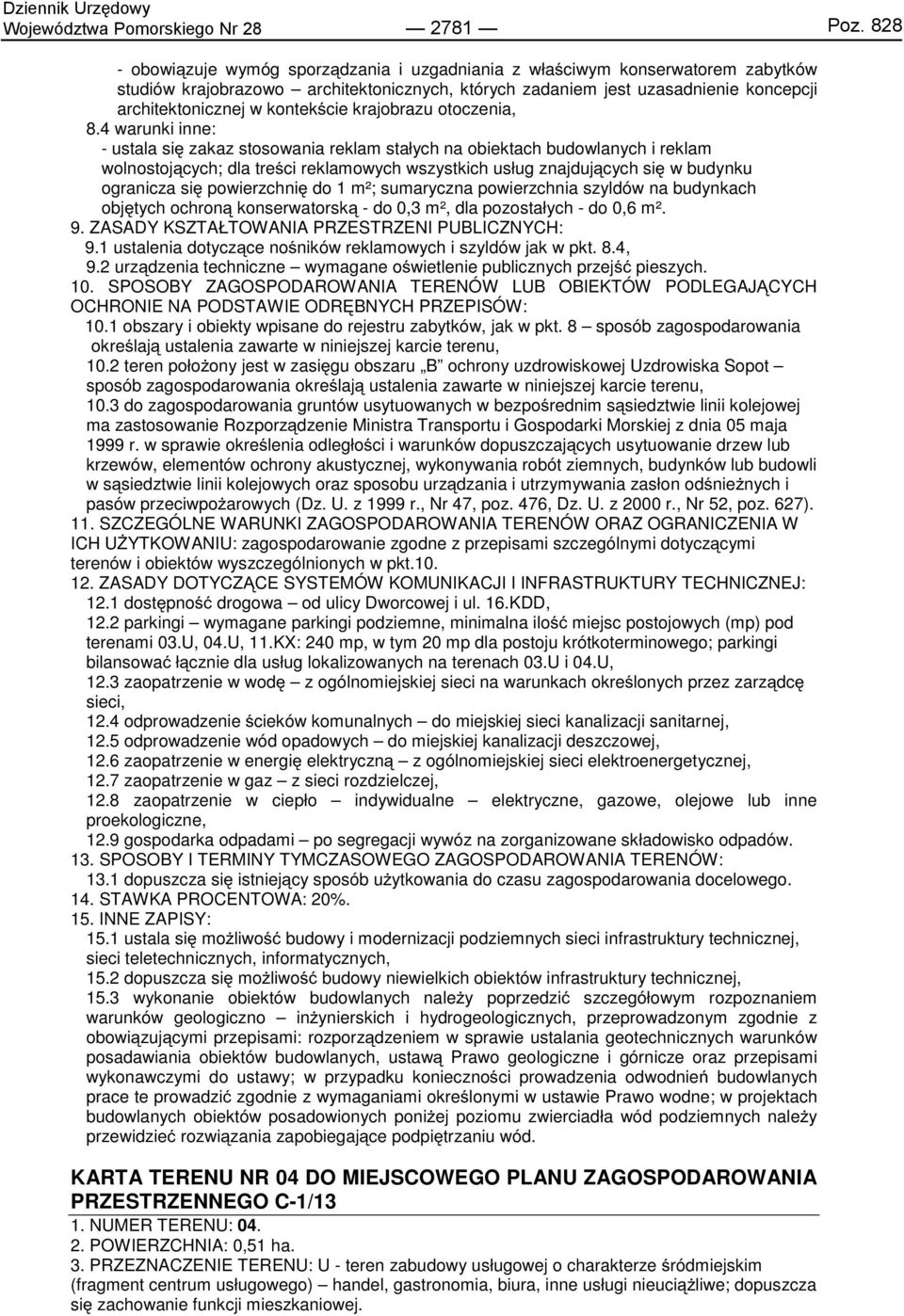 kontekście krajobrazu otoczenia, 8.