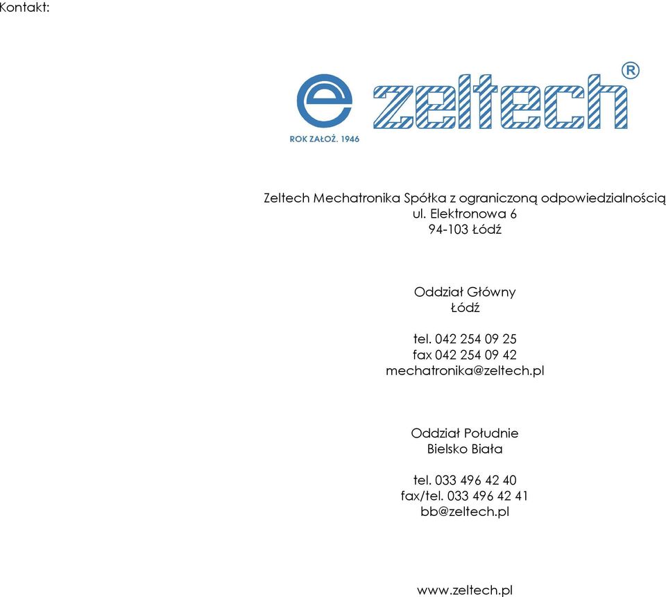 042 254 09 25 fax 042 254 09 42 mechatronika@zeltech.