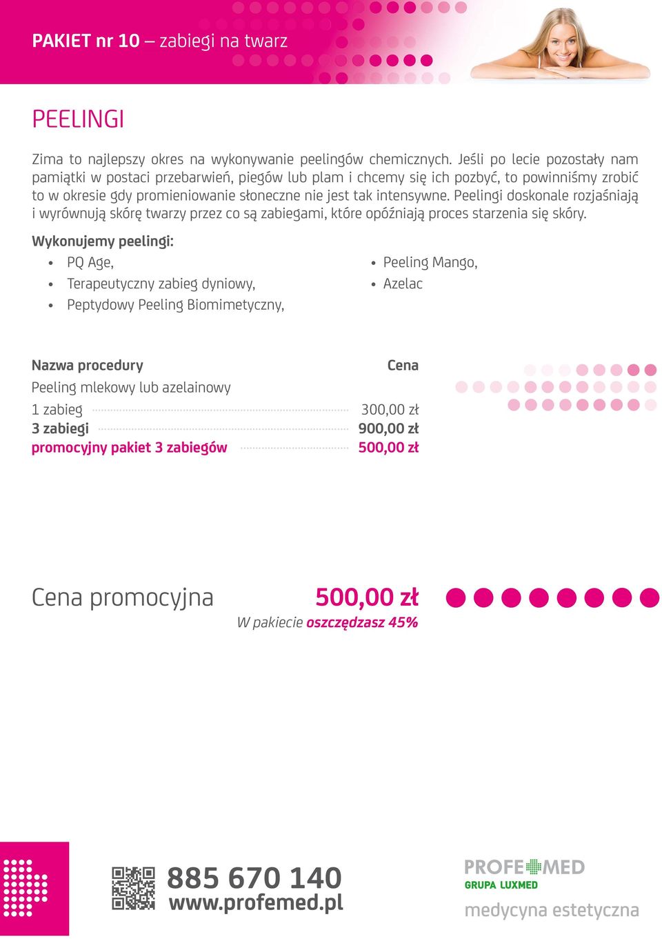 tak intensywne. Peelingi doskonale rozjaśniają i wyrównują skórę twarzy przez co są zabiegami, które opóźniają proces starzenia się skóry.
