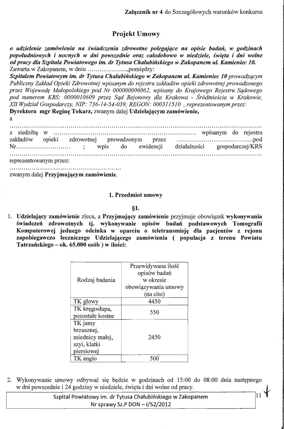 dr Tytusa Chalubinskiego w Zakopanem ul.