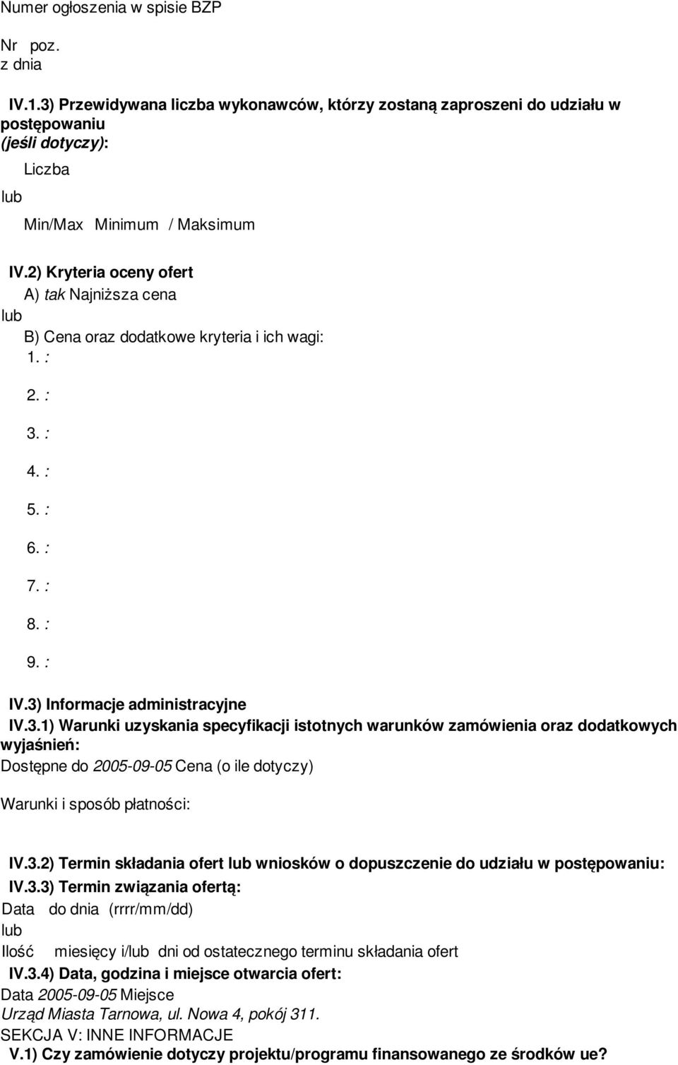 : 4. : 5. : 6. : 7. : 8. : 9. : IV.3)