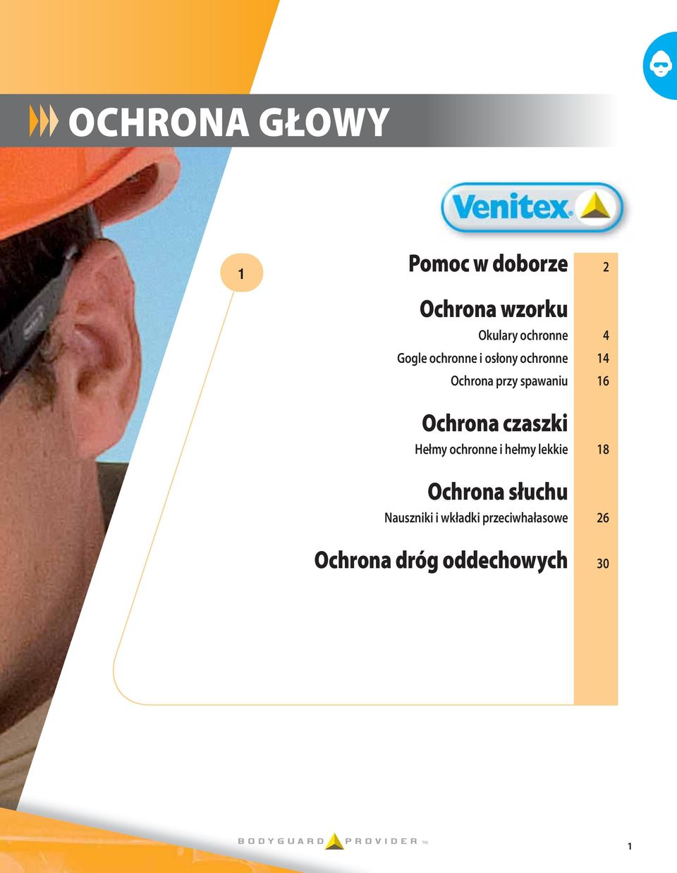 Ochrona czaszki Hełmy ochronne i hełmy lekkie 18 Ochrona słuchu