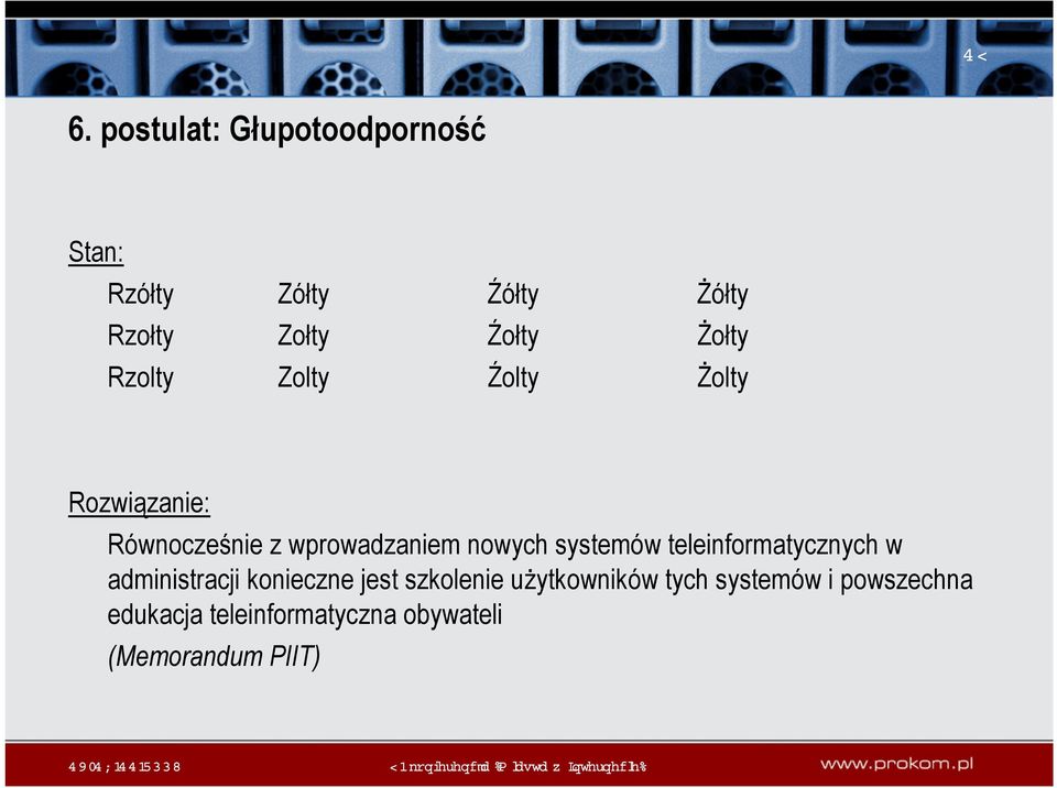 nowych systemów teleinformatycznych w administracji konieczne jest szkolenie