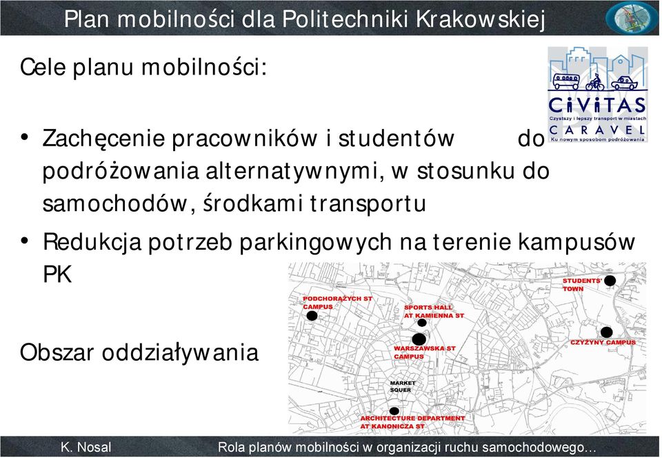 alternatywnymi, w stosunku do samochodów, środkami transportu