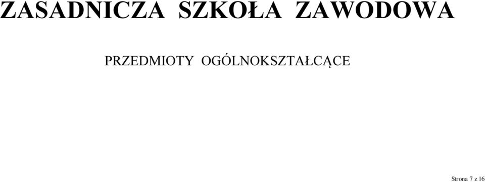 PRZEDMIOTY