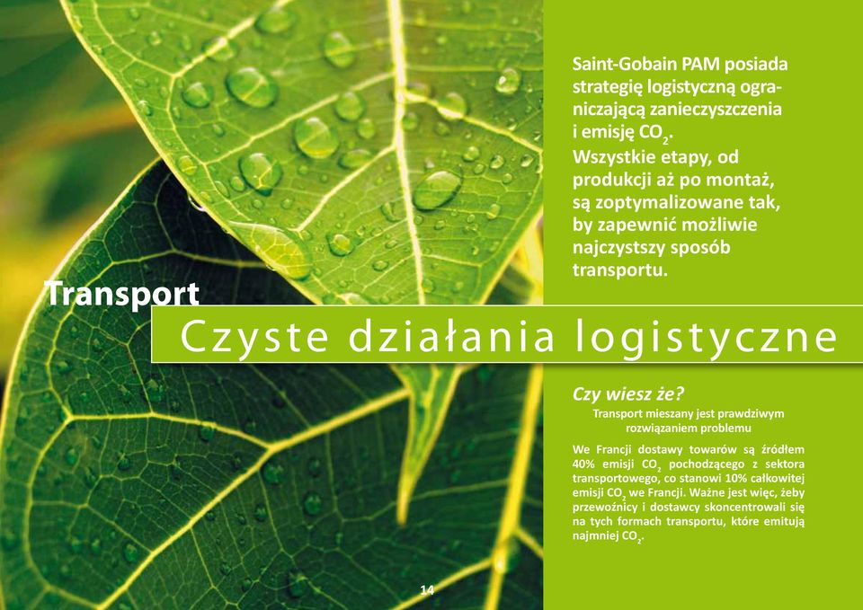 Cz yste działania logistyczne Czy wiesz że?