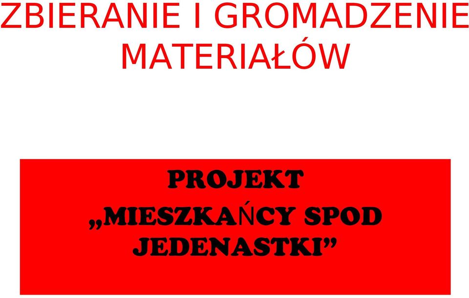 MATERIAŁÓW