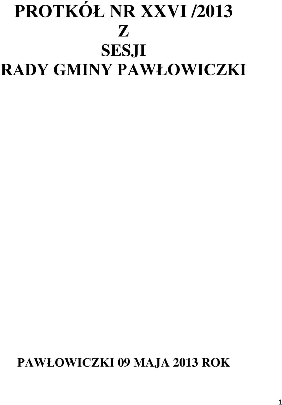 GMINY PAWŁOWICZKI