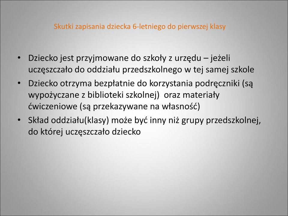 korzystania podręczniki (są wypożyczane z biblioteki szkolnej) oraz materiały ćwiczeniowe (są