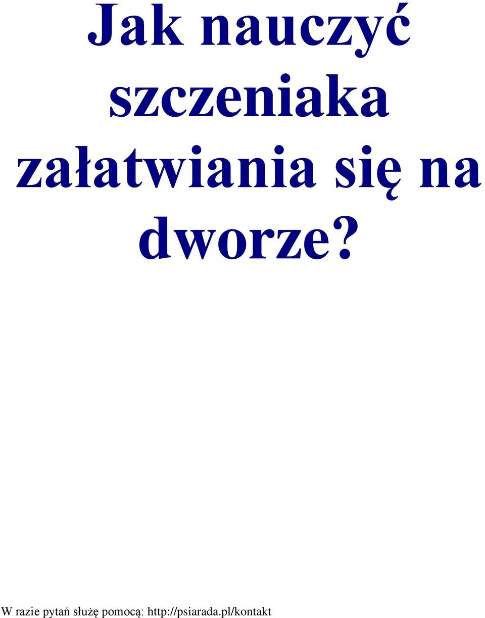 załatwiania