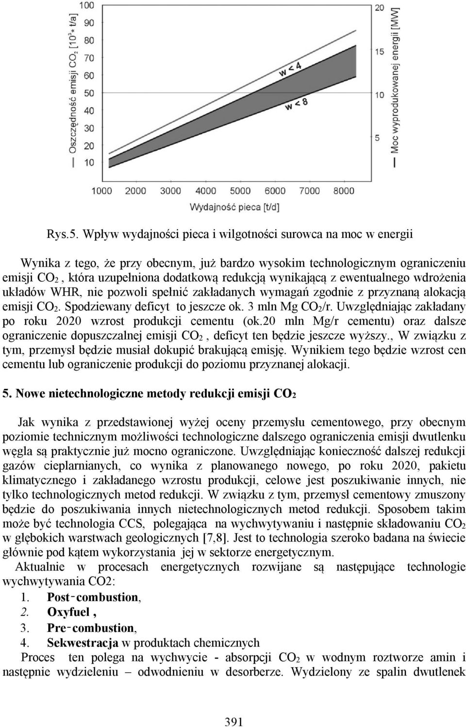 wynikającą z ewentualnego wdrożenia układów WHR, nie pozwoli spełnić zakładanych wymagań zgodnie z przyznaną alokacją emisji CO 2. Spodziewany deficyt to jeszcze ok. 3 mln Mg CO 2/r.