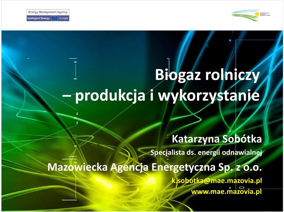 energii odnawialnej Mazowiecka Agencja