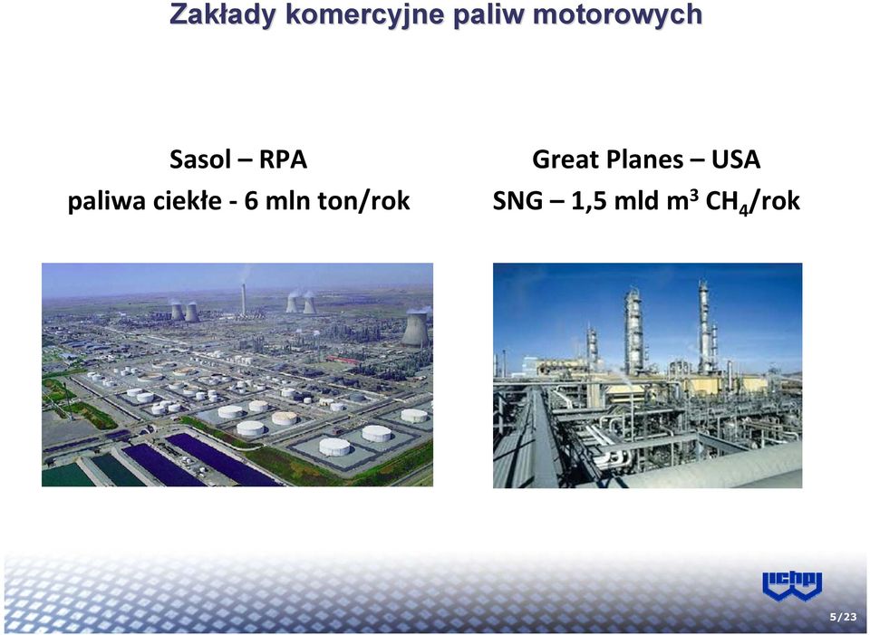 ciekłe 6 mln ton/rok Great