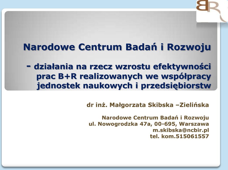 przedsiębiorstw dr inż.