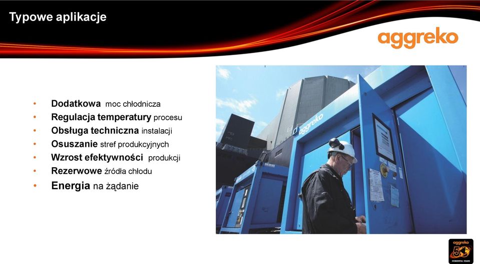 instalacji Osuszanie stref produkcyjnych Wzrost