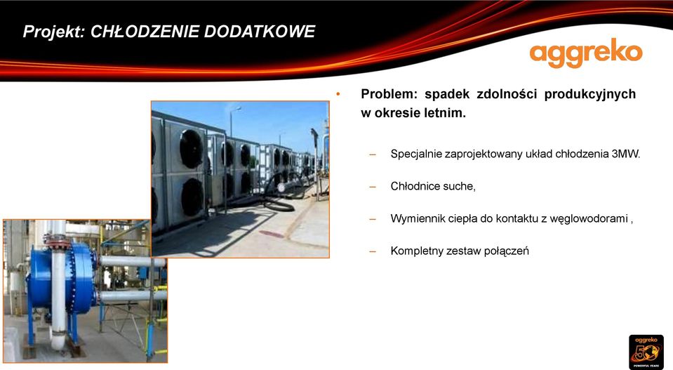 Specjalnie zaprojektowany układ chłodzenia 3MW.