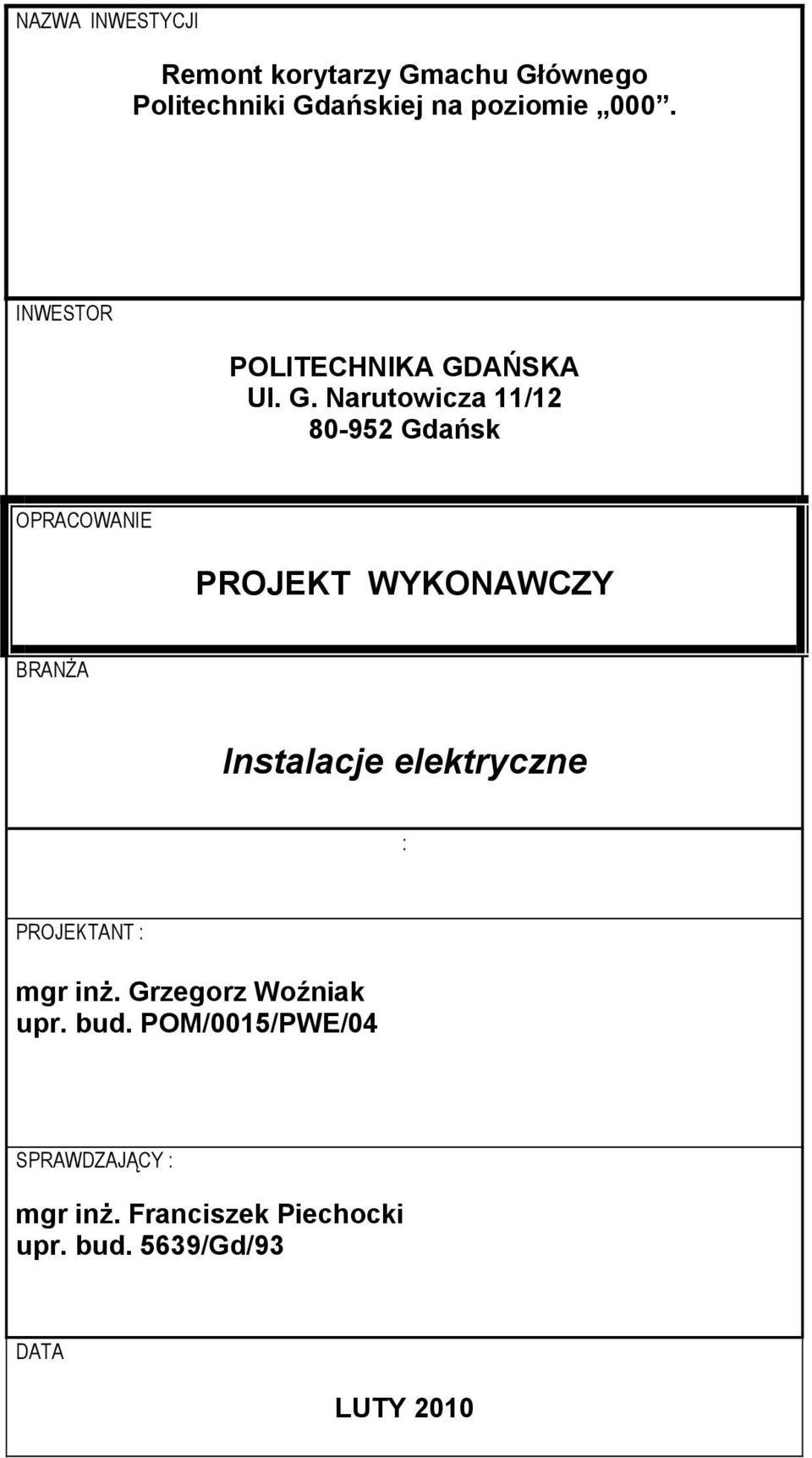 AŃSKA Ul. G.