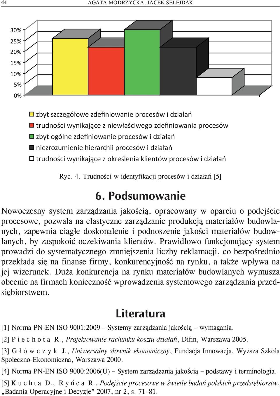 Trudności w identyfikacji procesów i działań [5] Nowoczesny system zarządzania jakością, opracowany w oparciu o podejście procesowe, pozwala na elastyczne zarządzanie produkcją materiałów